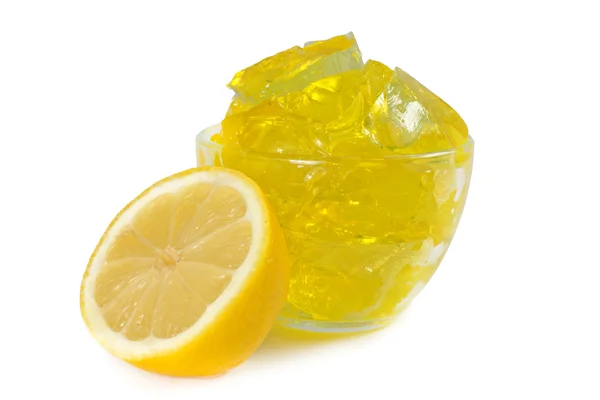 Jelly lemon dessert — Stok Foto