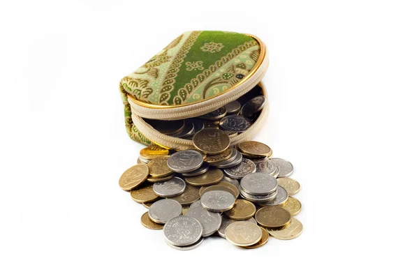 Гаманець і польські гроші — стокове фото