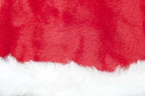 Chapeau de Père Noël rouge fond de Noël — Photo