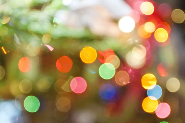 Vánoční rozostření bokeh barevné abstraktní pozadí — Stock fotografie