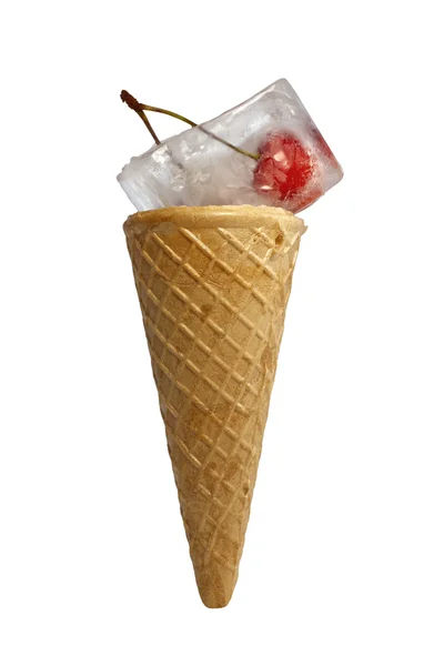 冰淇淋樱桃抽象的概念 — 图库照片
