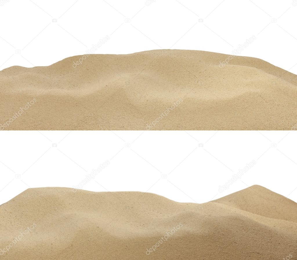 Sand background texture isolated