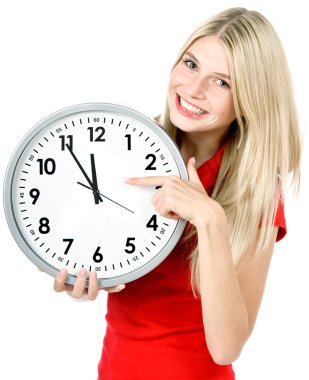 Time concept. five to twelve clipart