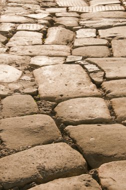 Medieval city cobblestones