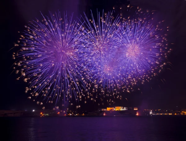 Мальтийский фестиваль фейерверков — стоковое фото