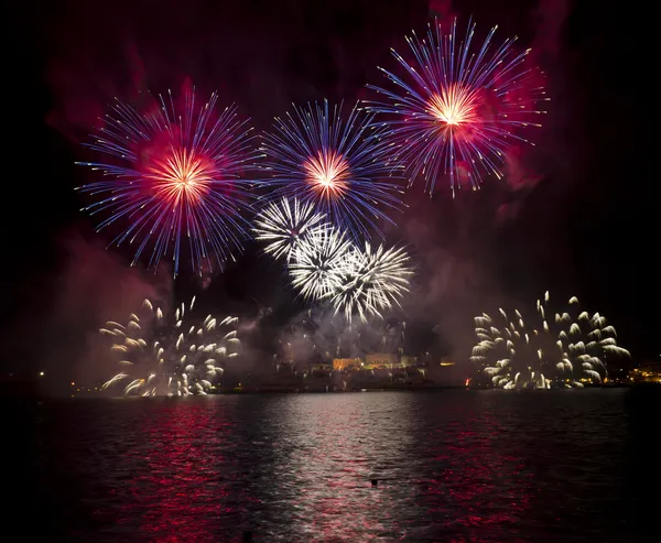 Malta Fireworks Festival Stock Image
