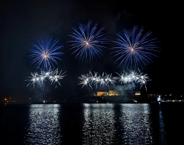 Malta Fireworks Festival Royaltyfria Stockbilder