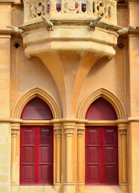 Detail from an old house in Mdina - Malta clipart