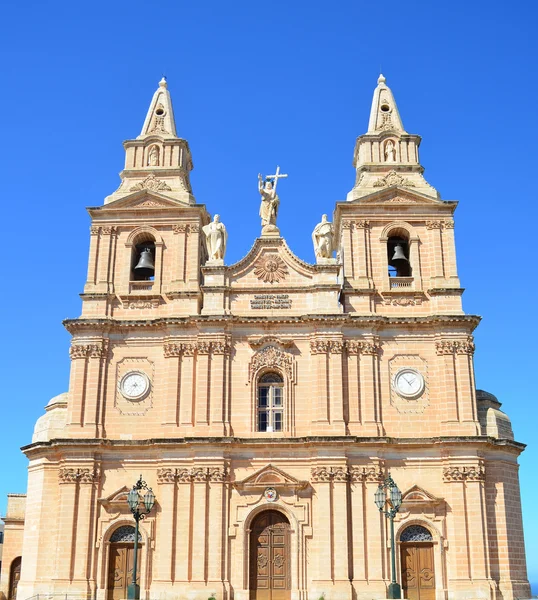 Mellieha parish Kilisesi - malta — Stok fotoğraf