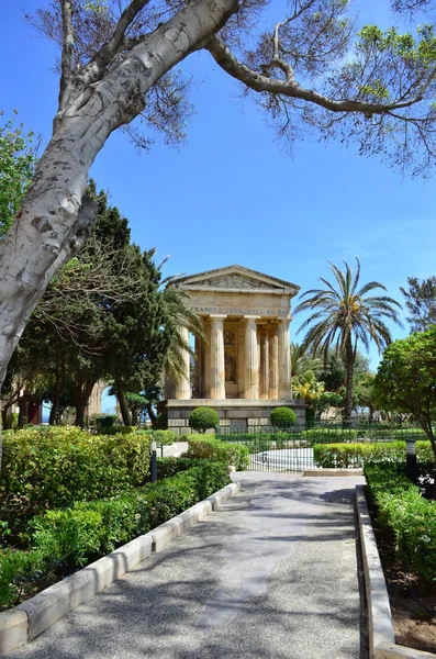 Giardini della Bassa Barracca a La Valletta — Foto Stock