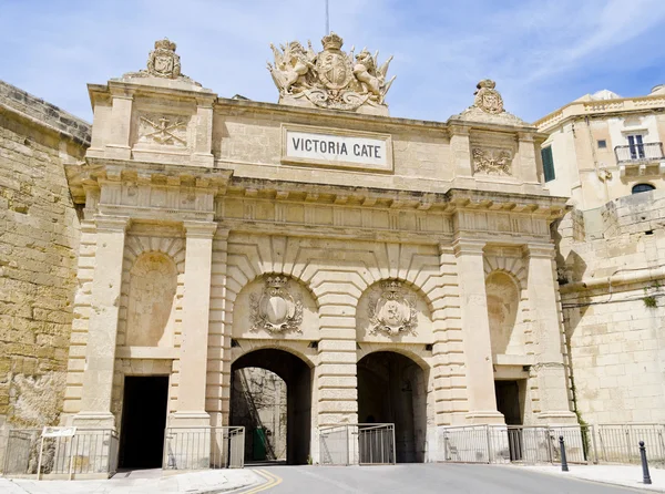 Victoria brány ve Vallettě — Stock fotografie