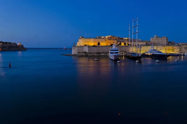 Fort st. angelo am abend — Stockfoto