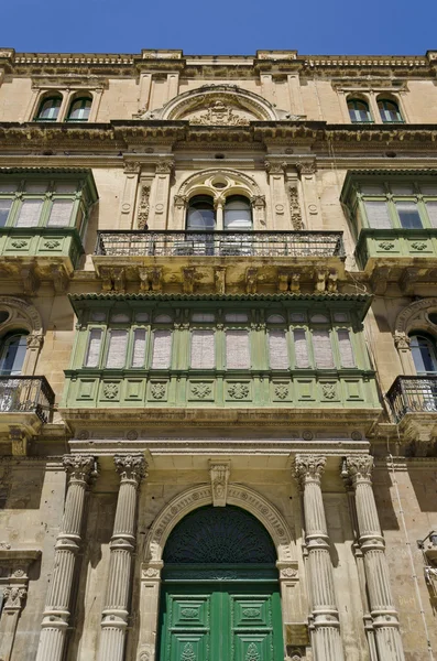 Valletta evleri - malta — Stok fotoğraf