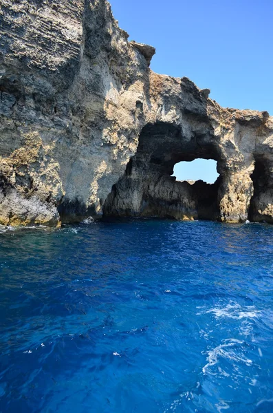 Cave in Comino - Malta — Stock Photo, Image