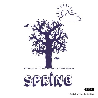 Spring tree clipart