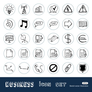 web iş ve Medya Icons set