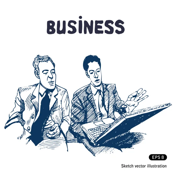 Бізнес-дискусія — стоковий вектор