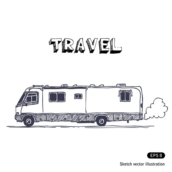Camping-car — Image vectorielle