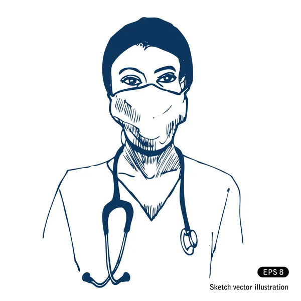 Arzt — Stockvektor