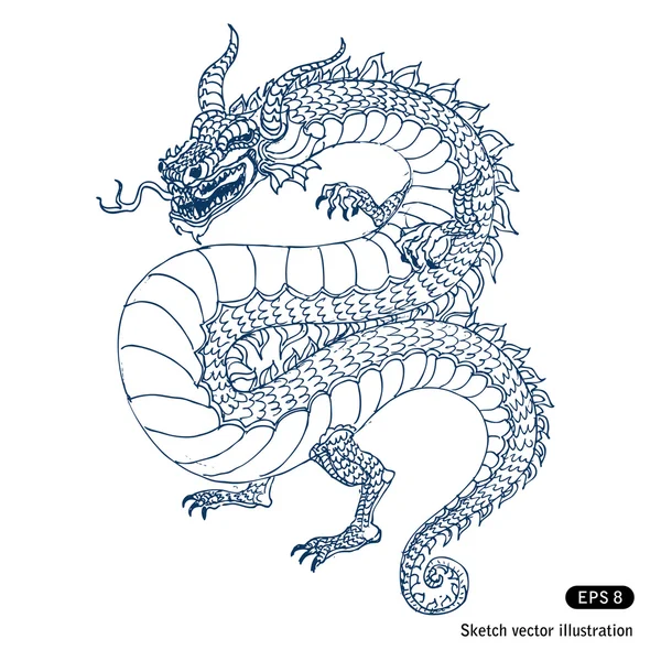 Dragon ! — Image vectorielle