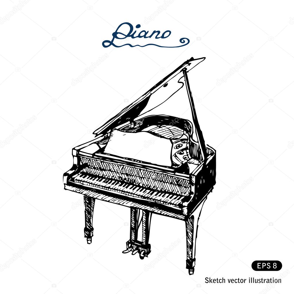 Featured image of post Music Drawing Ideas Piano