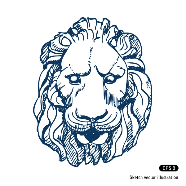 Cabeza de león — Archivo Imágenes Vectoriales