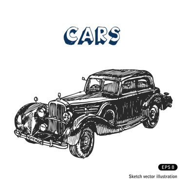 Old car clipart