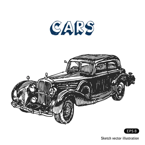 Παλιό αυτοκίνητο — Διανυσματικό Αρχείο