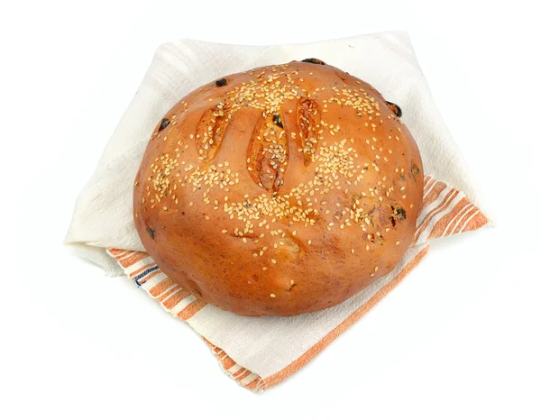 Хліб, загорнутий в рушник — стокове фото