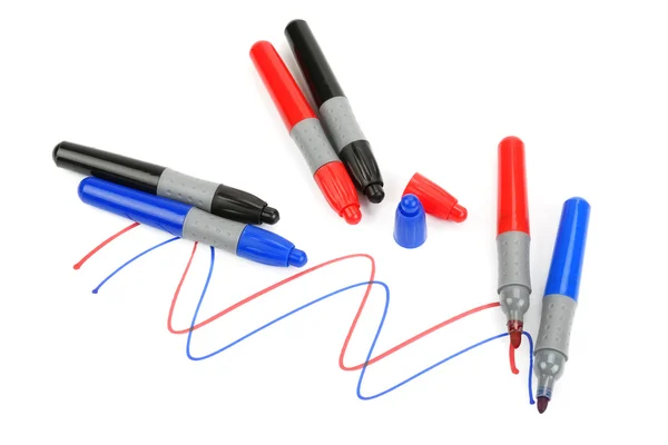 Set of colored markers — Stock Photo, Image