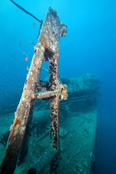 Bow side of the Thistlegorm wreck. — Stock Photo, Image