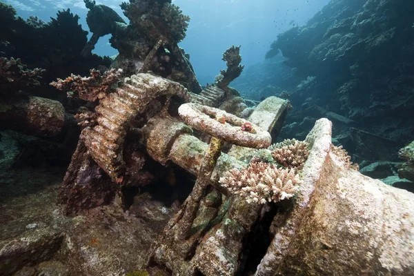 Naufragio della nave tedesca Kormoran affondata nel 1984 Tiran — Foto Stock