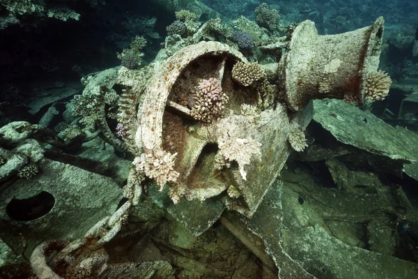 Wreck German freighter Kormoran - sank in 1984 Tiran — Stock Photo, Image