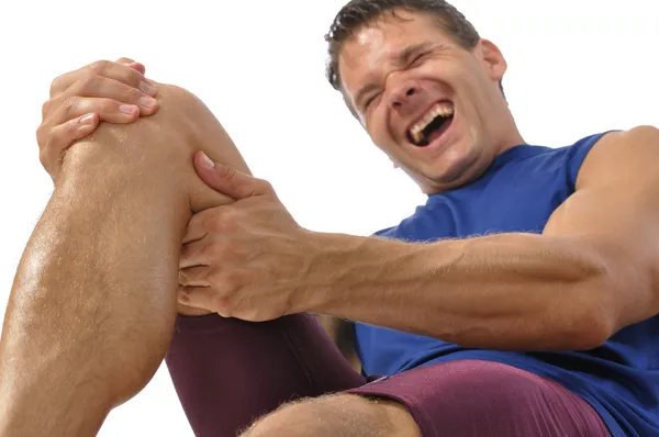 Knie- und Achillessehnenverletzung — Stockfoto
