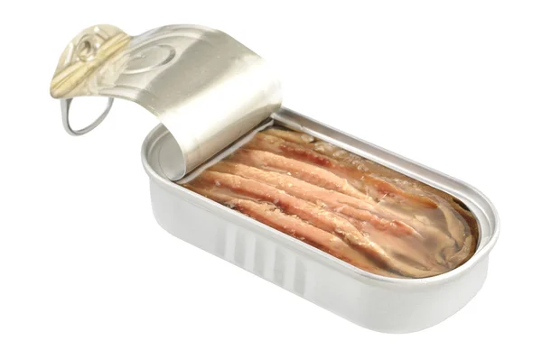 stock image Can of anchovies