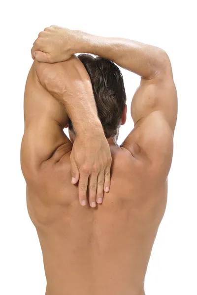 Triceps stretch — Stock Photo, Image