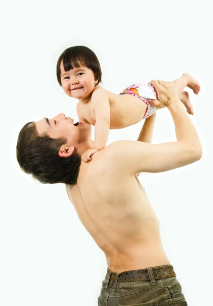 Raising the baby — Stock Photo, Image