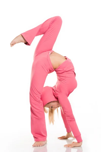 Mulher flexível — Fotografia de Stock