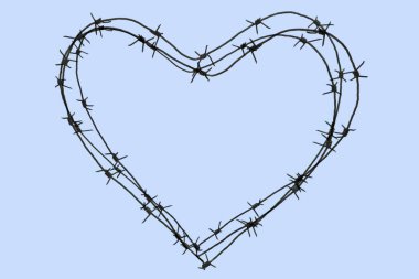 Wire heart clipart