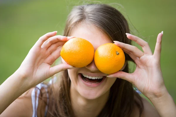 Oranje glimlach — Stockfoto