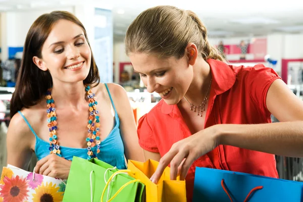Looking into bags — Stock Photo, Image