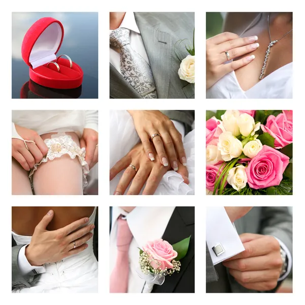 Nuptial collage — Stock Photo, Image