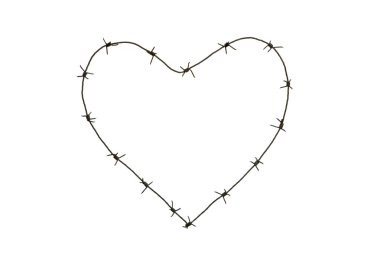 Barbed heart clipart