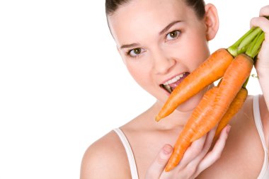 Tasty carrots clipart