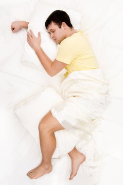 Sleeping man clipart