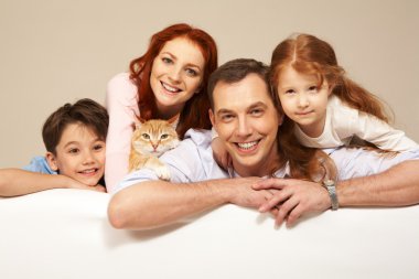 Family portrait clipart