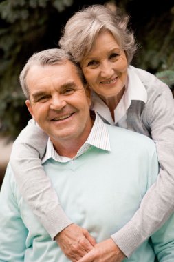 Senior couple clipart