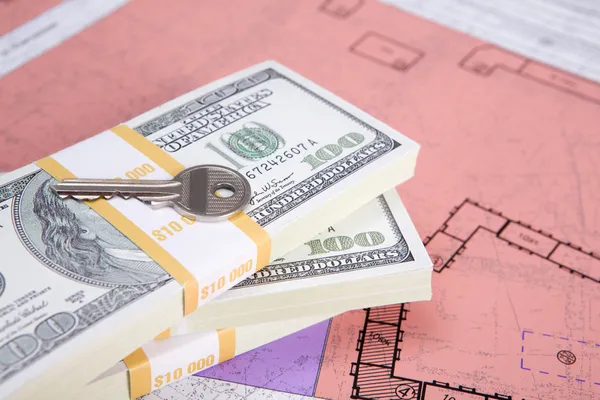 Money for new real estate — Stock Photo, Image