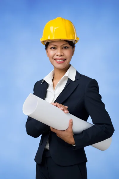 Женщина-инженер — стоковое фото