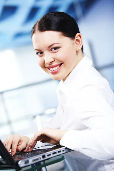 Smiling secretary — Stock Photo, Image